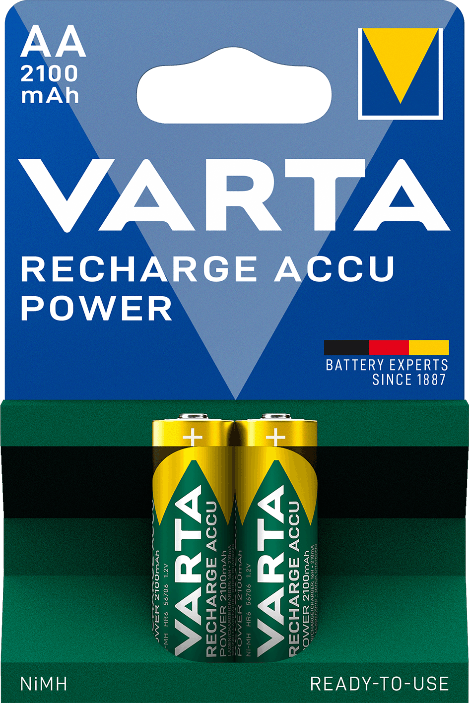 Аккумулятор R2U Mignon 2100mAh 1.2V-HR6/AA (2шт)
