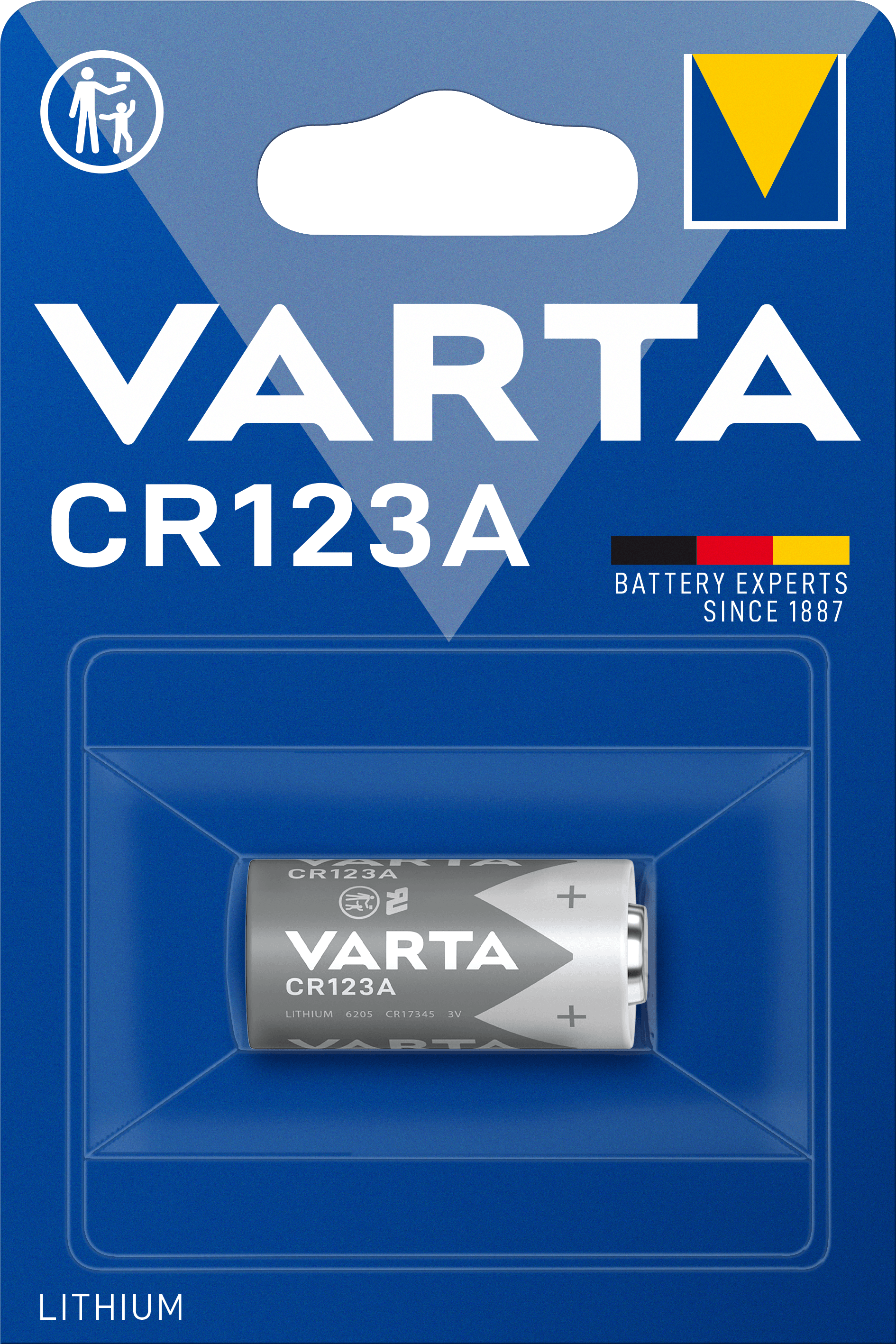 Prof Фото литиевая батарейка  CR123 A - 3V  (1 шт)