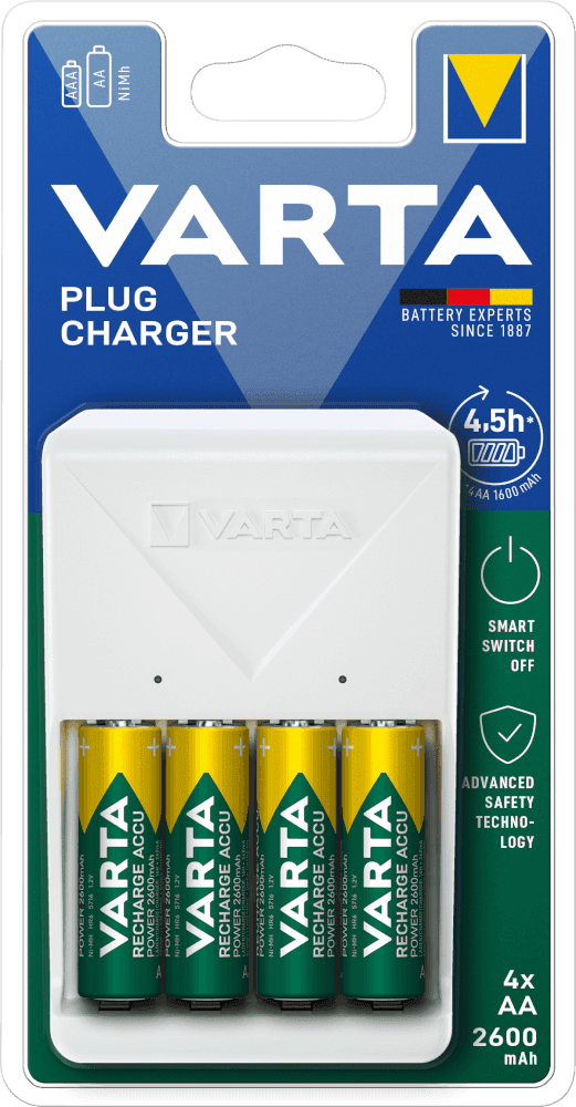 Зарядное устройство PLUG CHARGER (57657)+ 4 x 2100 mah